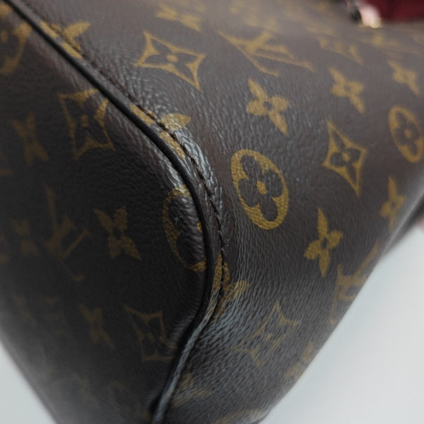 NÉONOÉ MM Monogram Coated Canvas Brown