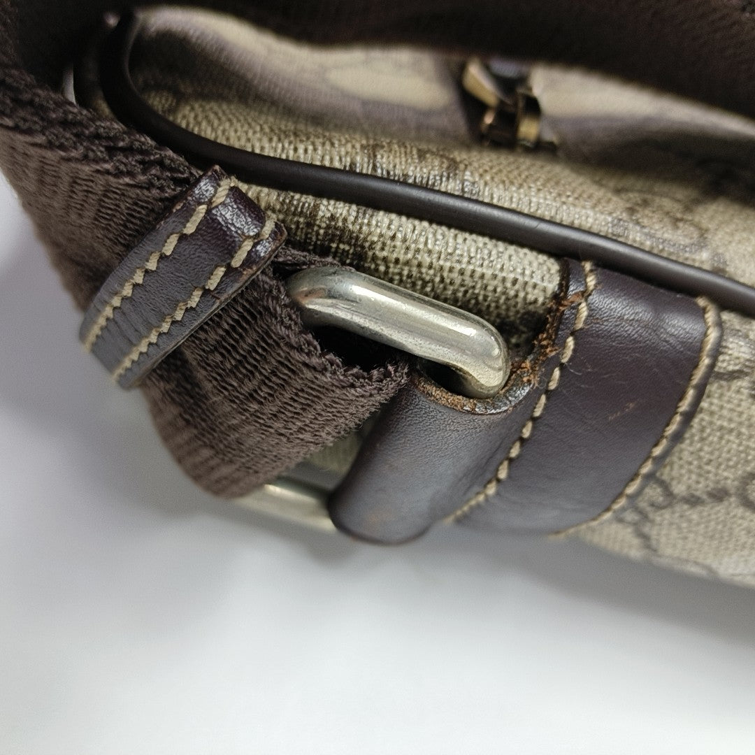 GG Supreme Monogram Coated Canvas Black