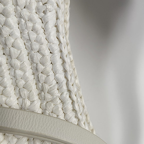 Fabric Shoulder Bag White