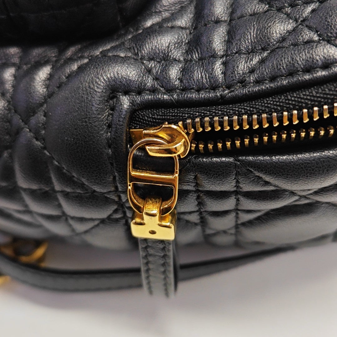 Cannage Lambskin Backpack Mini Black