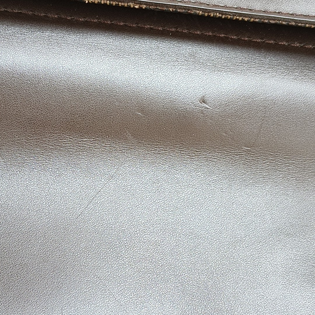 WEST END Damier Ebene Coated Canvas Brown
