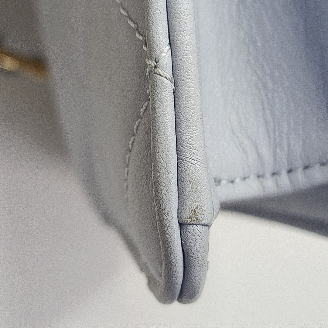 CLASSIC FLAP Mini Quilted Calfskin Blue