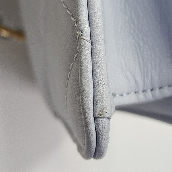CLASSIC FLAP Mini Quilted Calfskin Blue