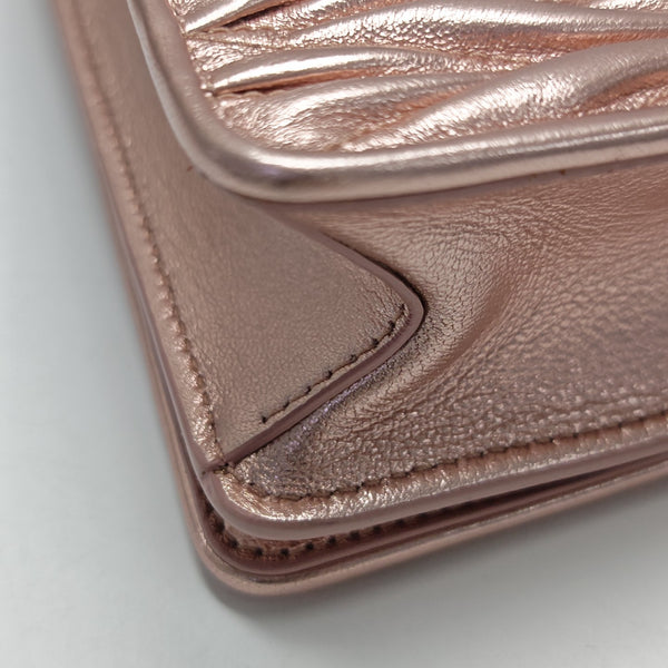 Quilted Lambskin Shoulder Bag Pink