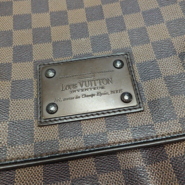 BROOKLYN Damier Ebene Coated Canvas Brown