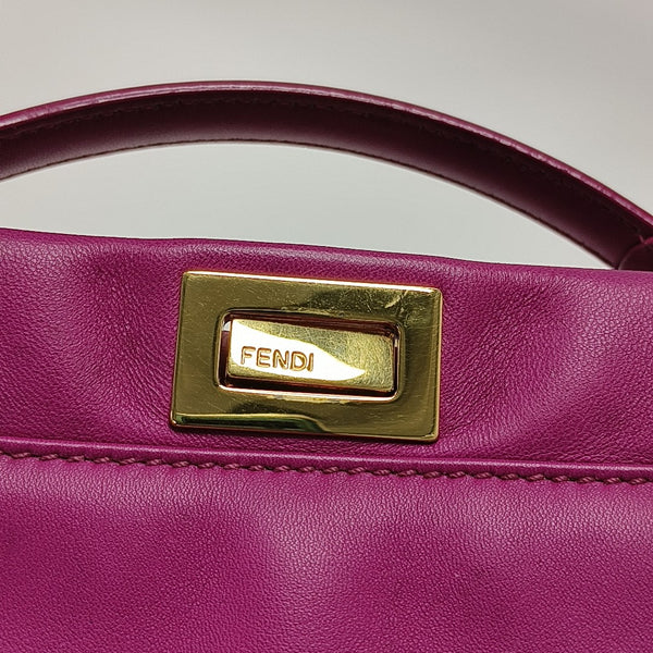 Peekaboo Mini Lambskin Red