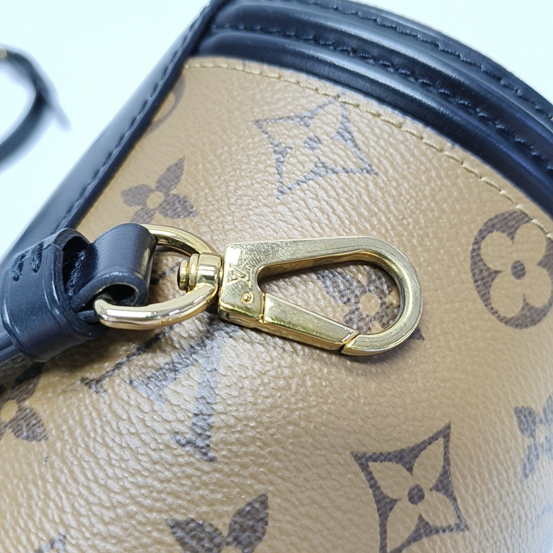 CANNES PM Monogram Coated Canvas Brown