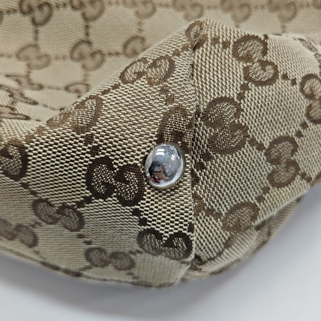 Monogram Canvas Tote Bag Beige