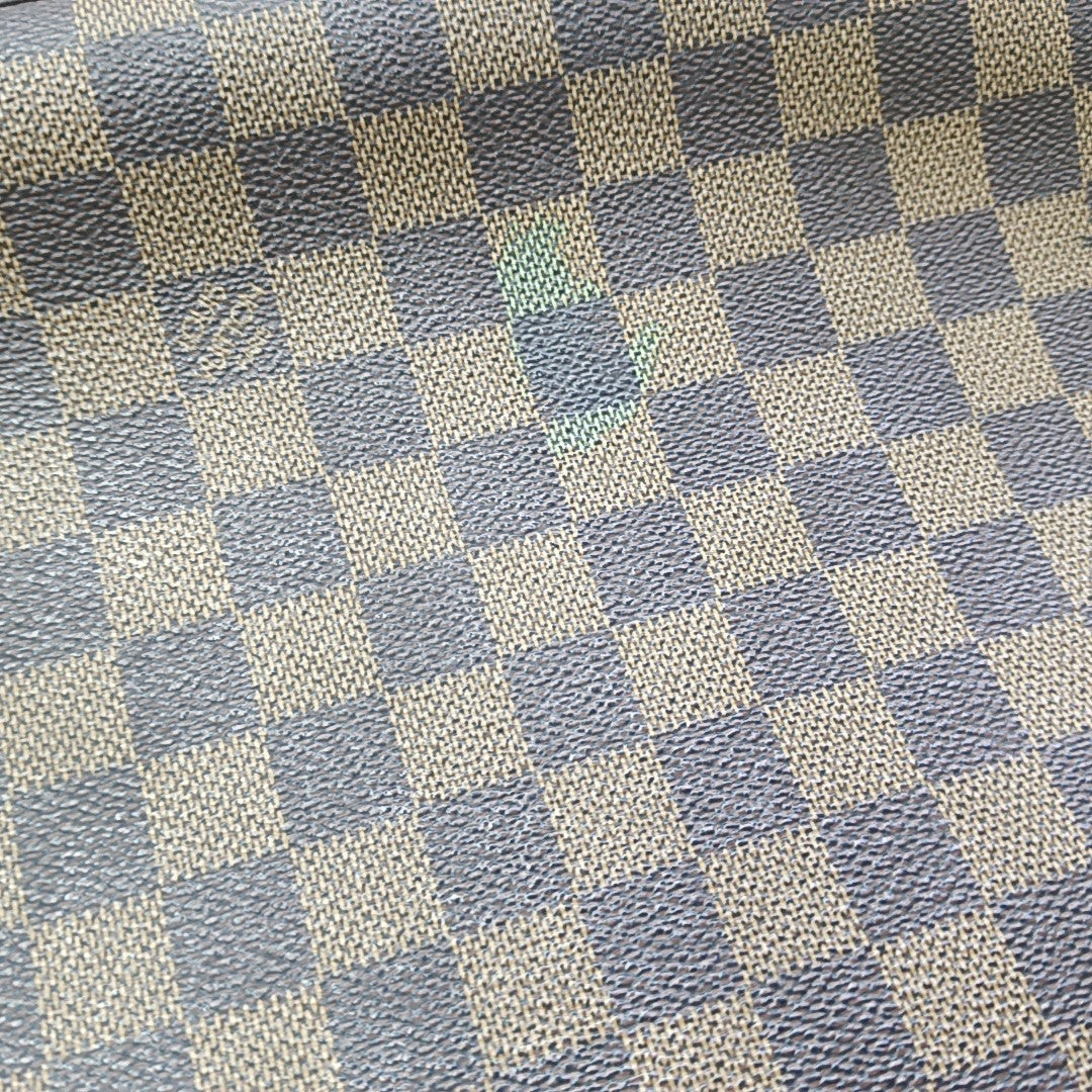 SPENCER Damier Ebene Coated Canvas Brown