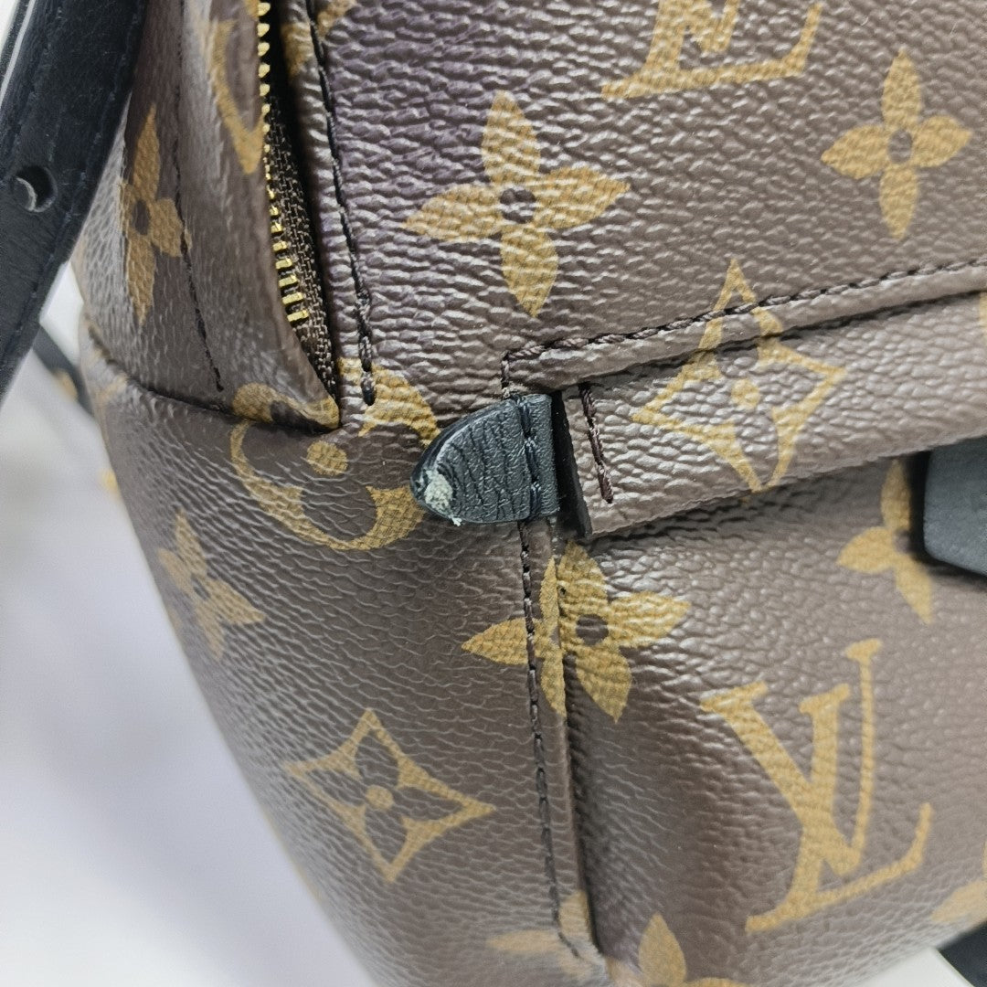 PALM SPRINGS Mini Monogram Coated Canvas Brown