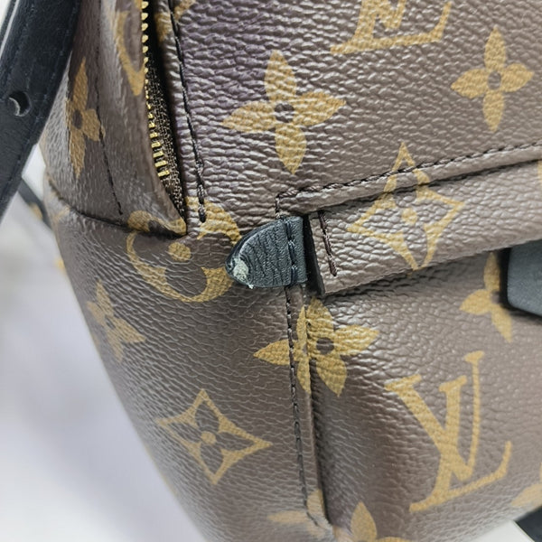 PALM SPRINGS Mini Monogram Coated Canvas Brown