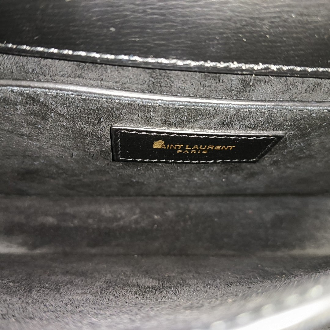 SUNSET Medium Calfskin Black
