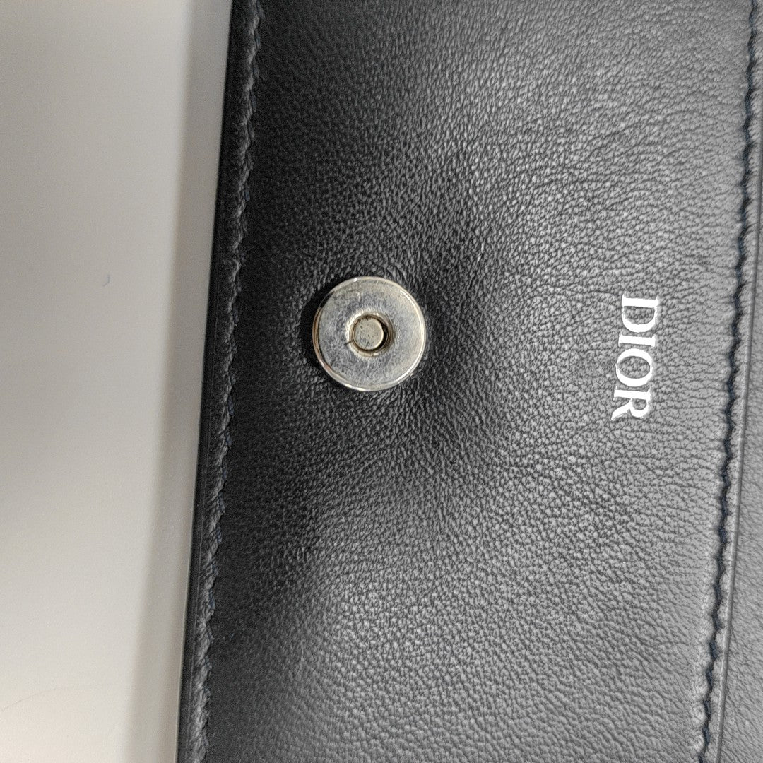 Calfskin Card Holder Blue