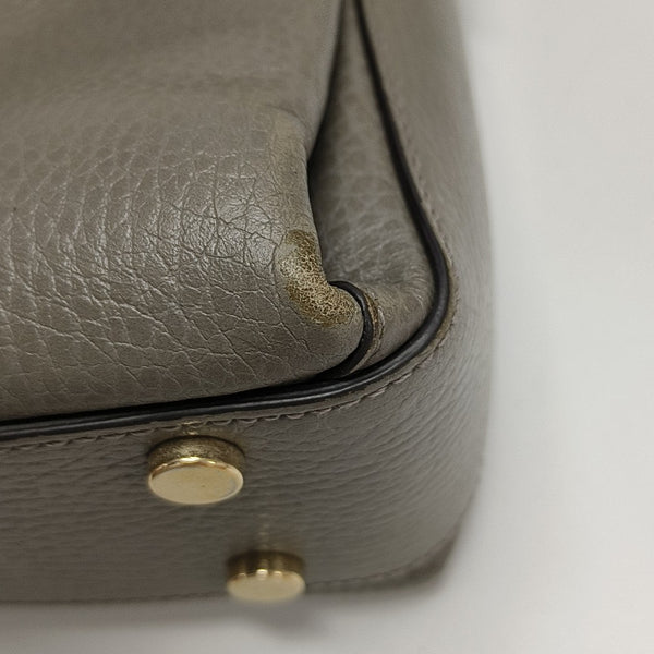 Interlocking G Large Calfskin Gray