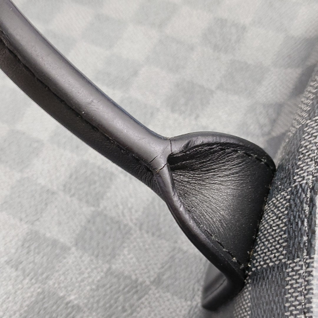 7 DAYS A WEEK Damier Graphite Coated Canvas Gray