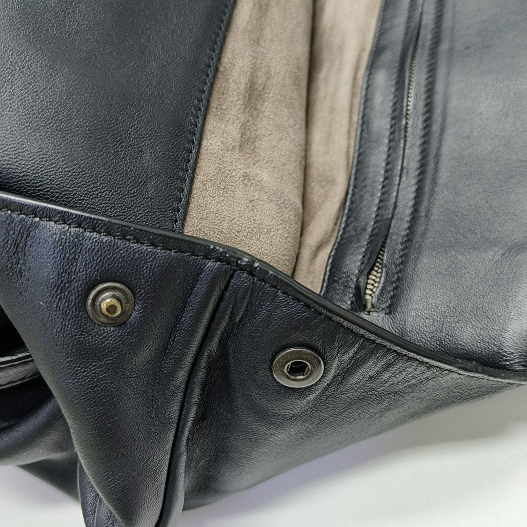 Lambskin Shoulder Bag Black