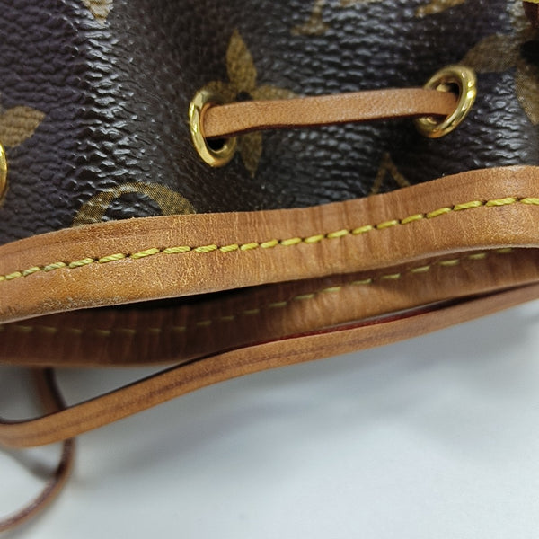 NÉONOÉ Nano Monogram Coated Canvas Brown