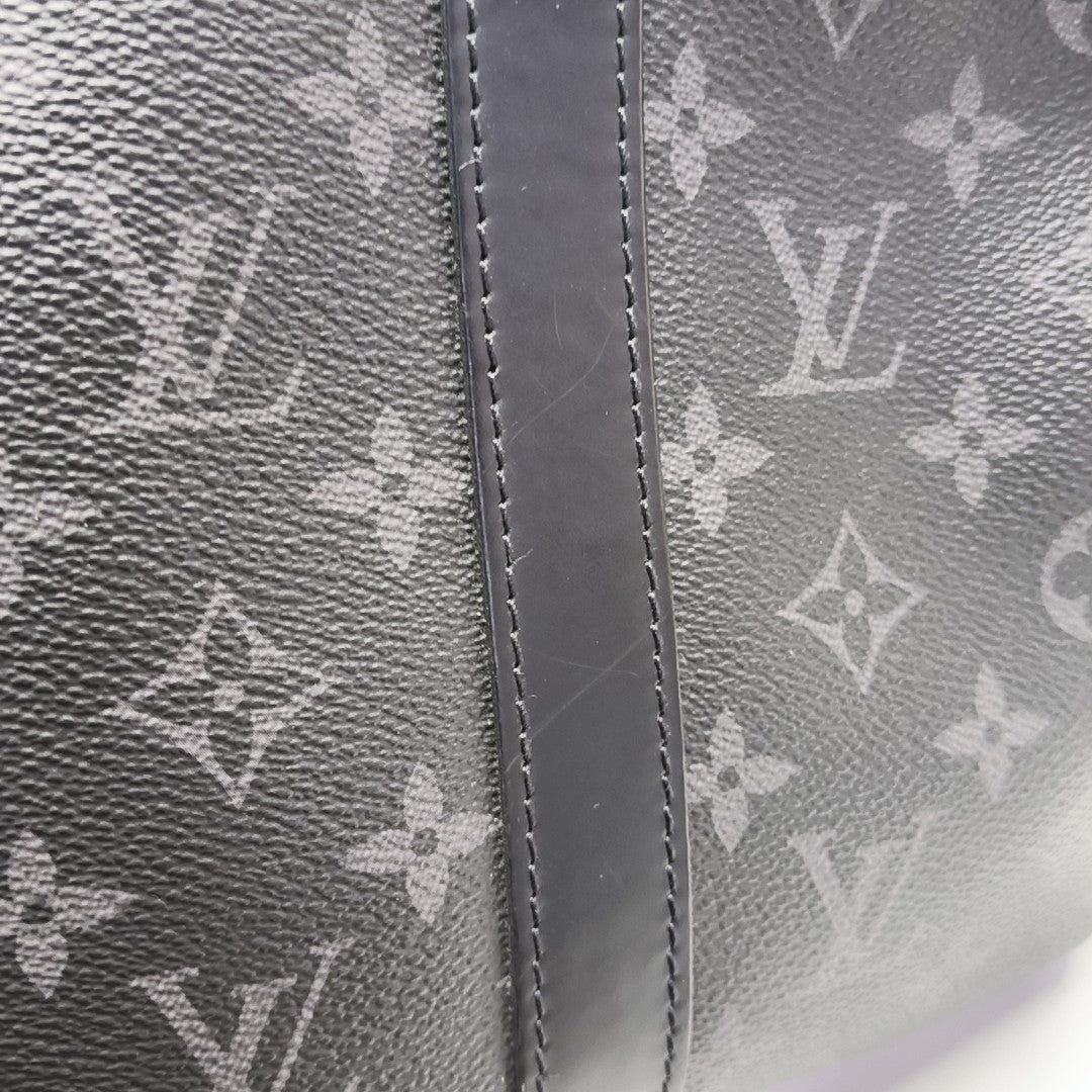 KEEPALL 45 Monogram Coated Canvas Black