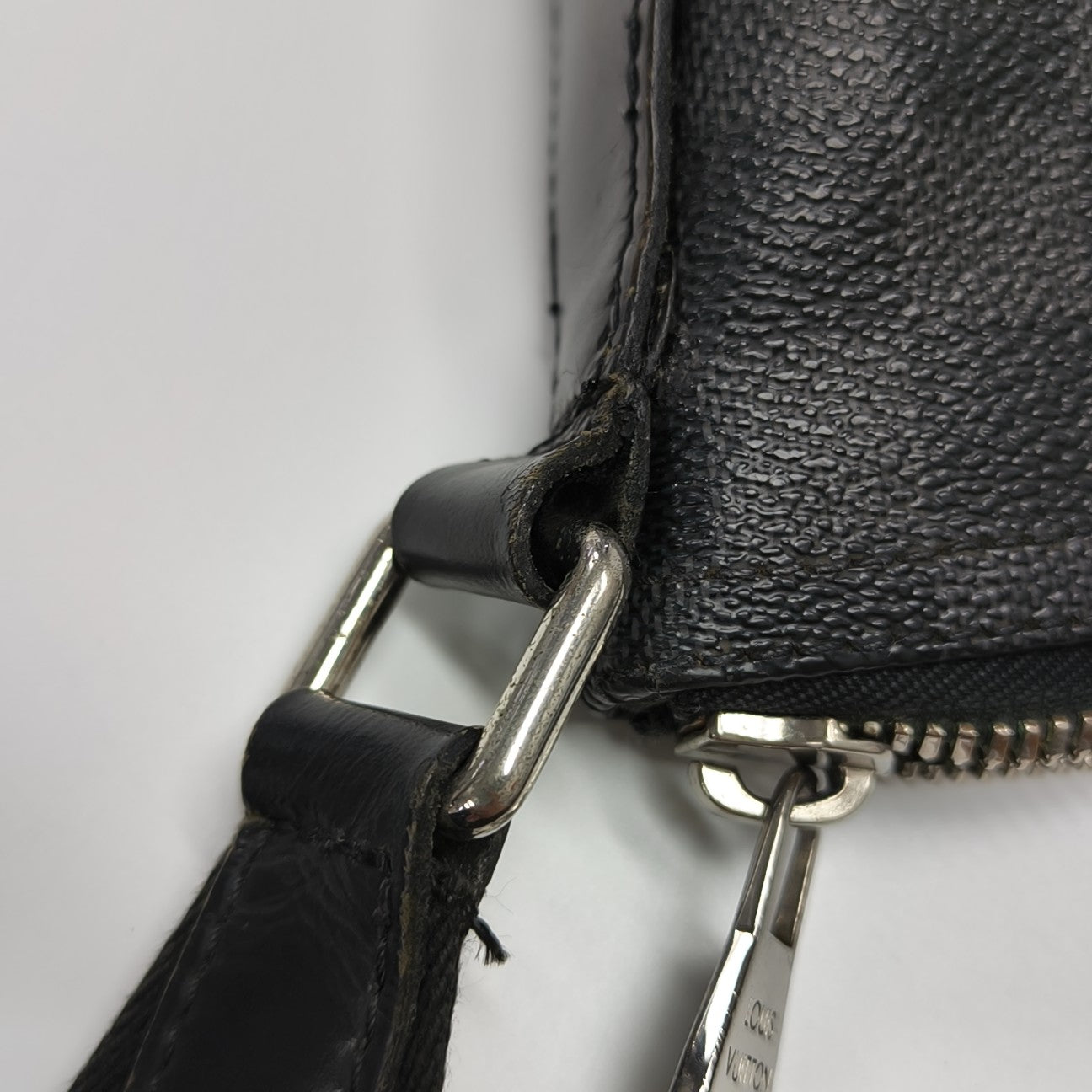 MICK MM Damier Graphite Coated Canvas Gray