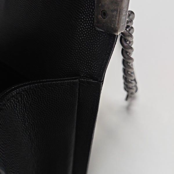 BOY CHANEL Medium Quilted Calfskin Black