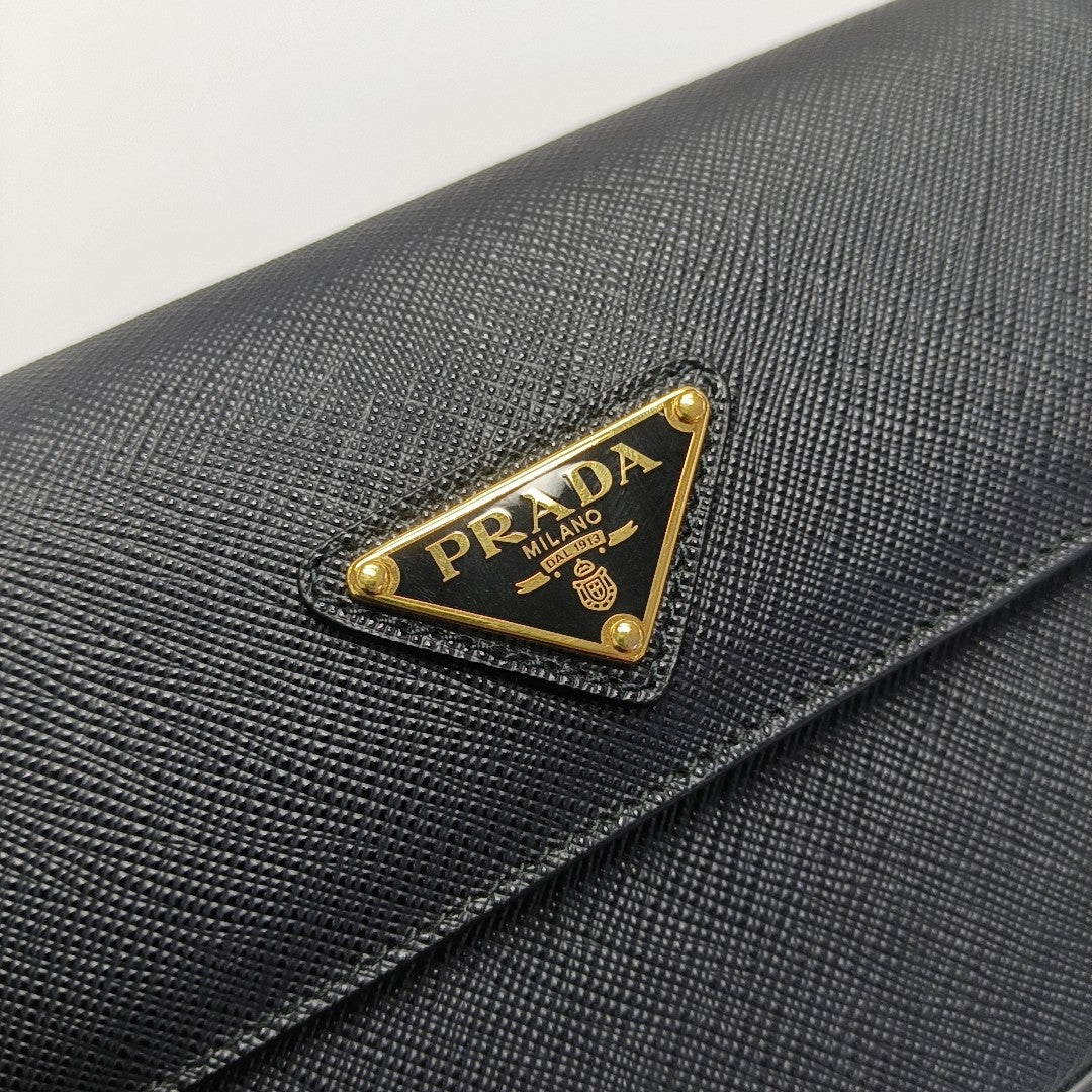 Calfskin Shoulder Bag Black