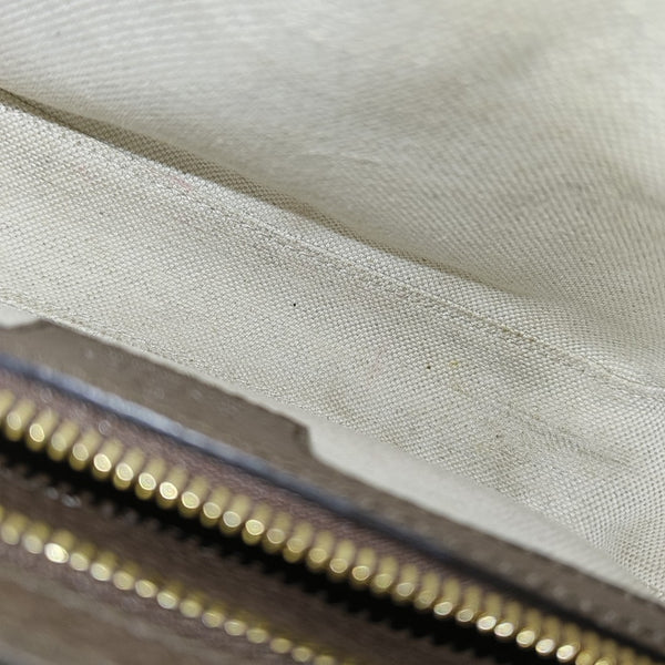 Monogram Coated Canvas Shoulder Bag Mini Beige