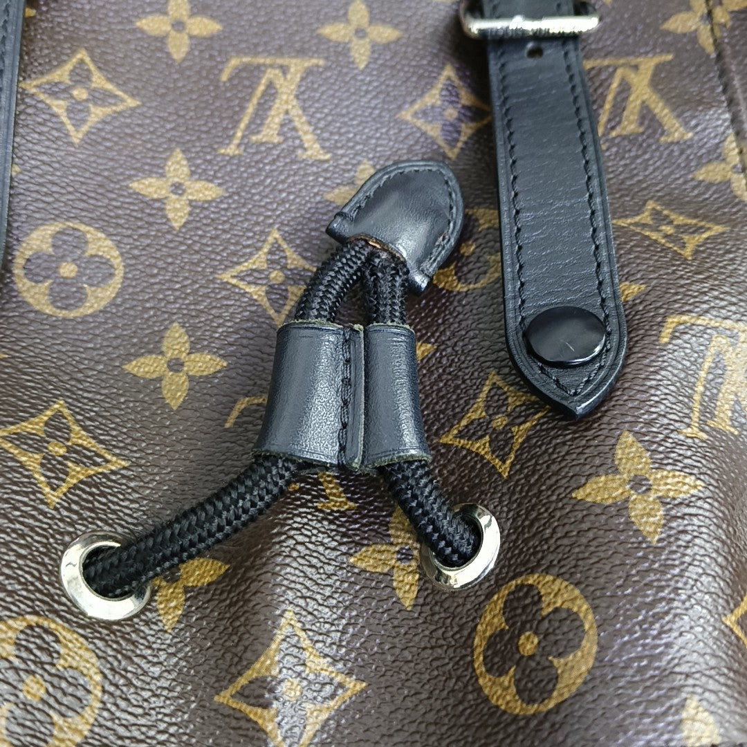 CHRISTOPHER MM Monogram Coated Canvas Brown