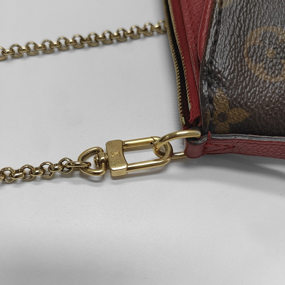 PALLAS BB Monogram Coated Canvas Brown