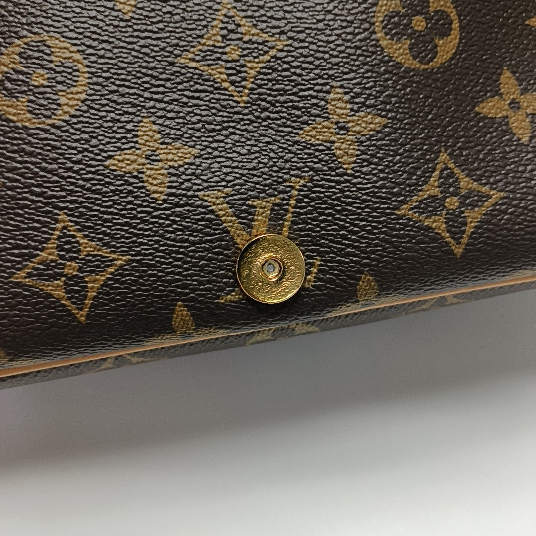 DIANE Monogram Coated Canvas Brown