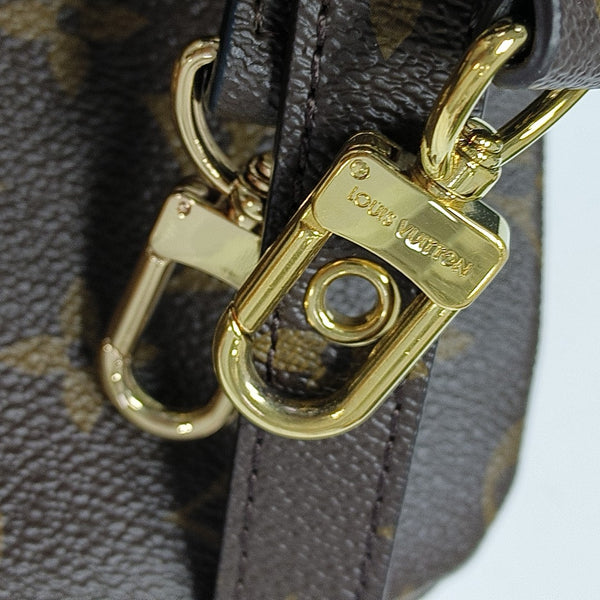 MÉTIS MM Monogram Coated Canvas Brown