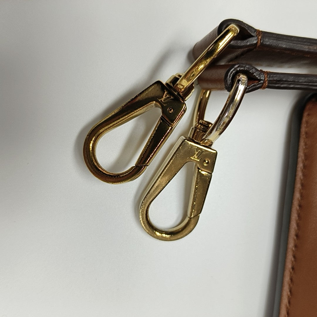 DAUPHINE Mini Monogram Coated Canvas Brown