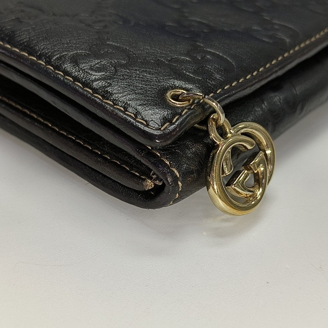 Monogram Calfskin Top Handle Bag Brown