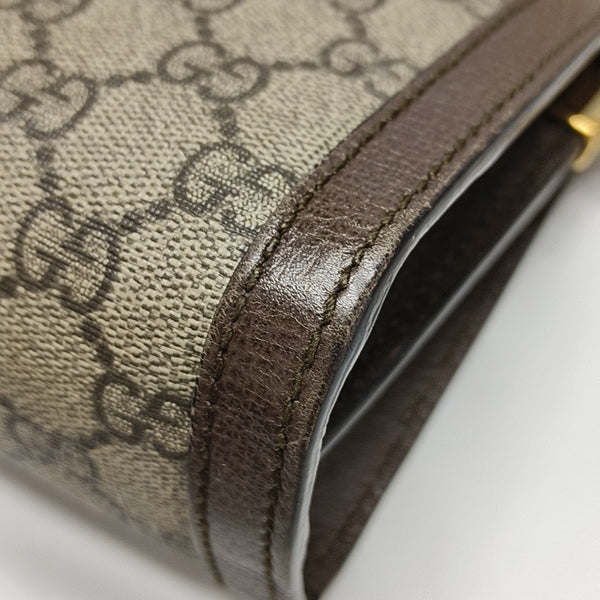 Ophidia Small Monogram Coated Canvas Beige