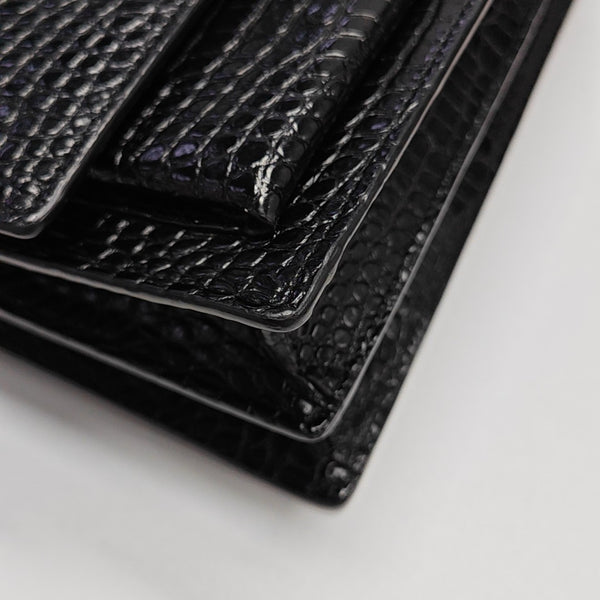 SUNSET Medium Calfskin Black