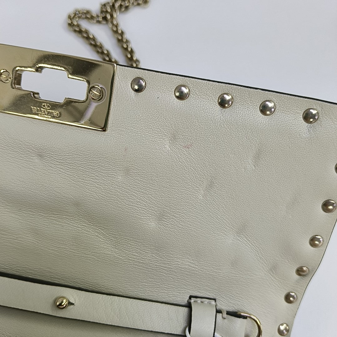 Spike Up Quilted Lambskin White