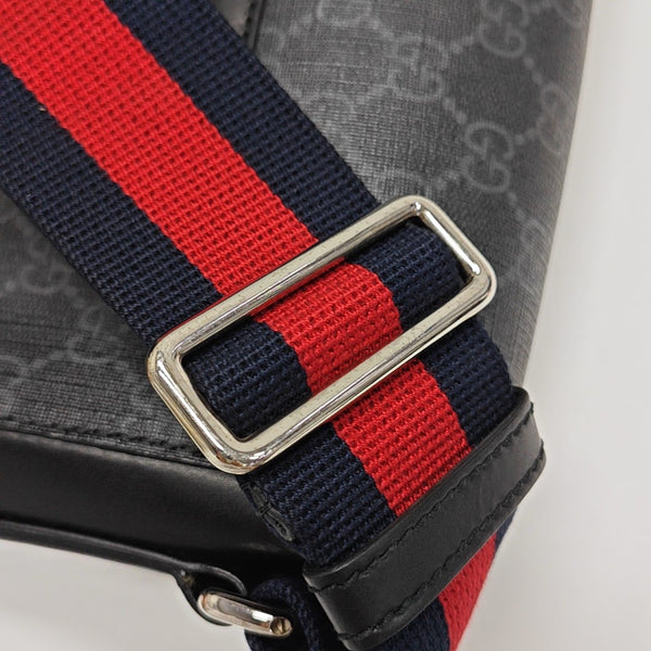 Nightcourrier Monogram Coated Canvas Black