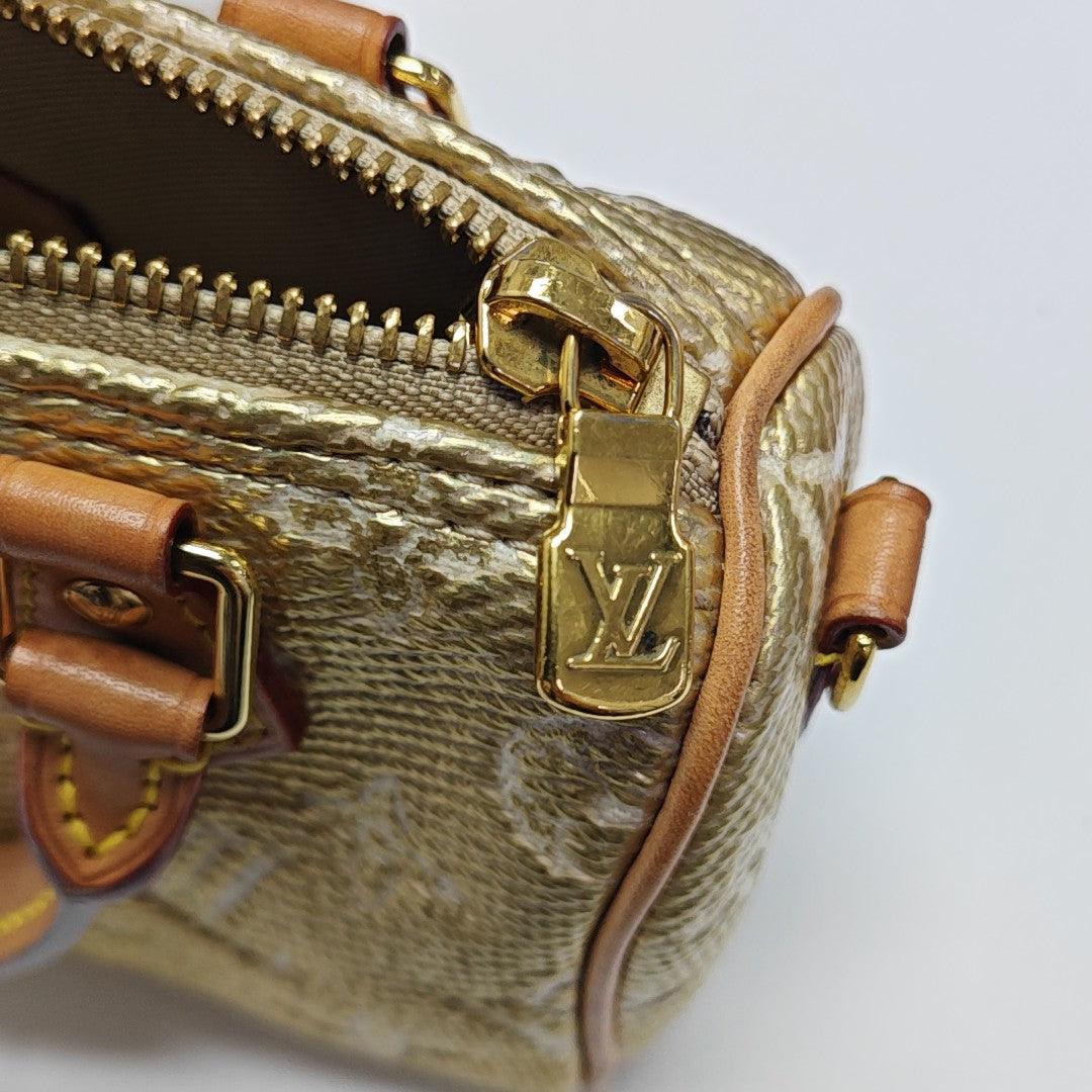 SPEEDY Nano Monogram Special Material Gold