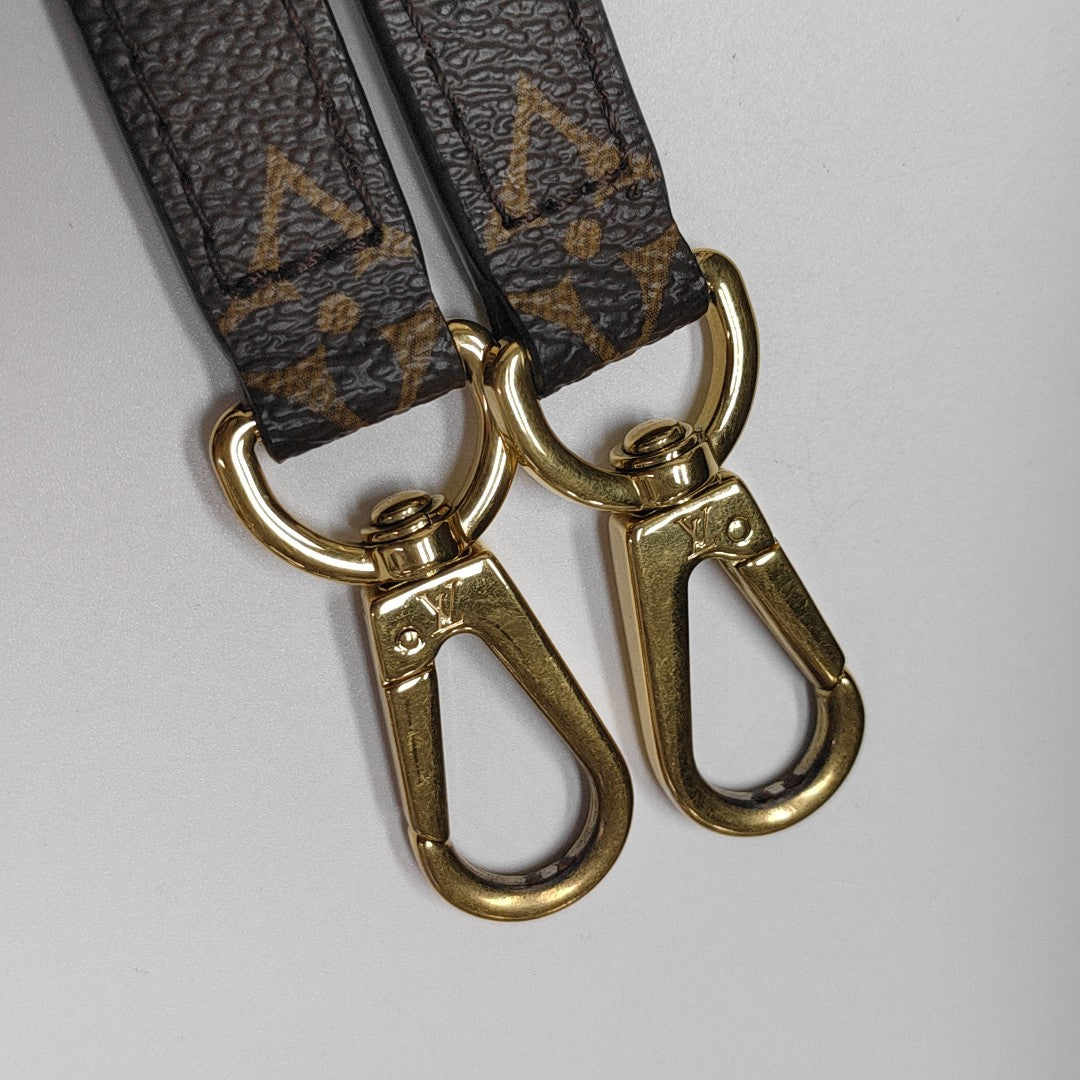 MONTAIGNE BB Monogram Coated Canvas Brown