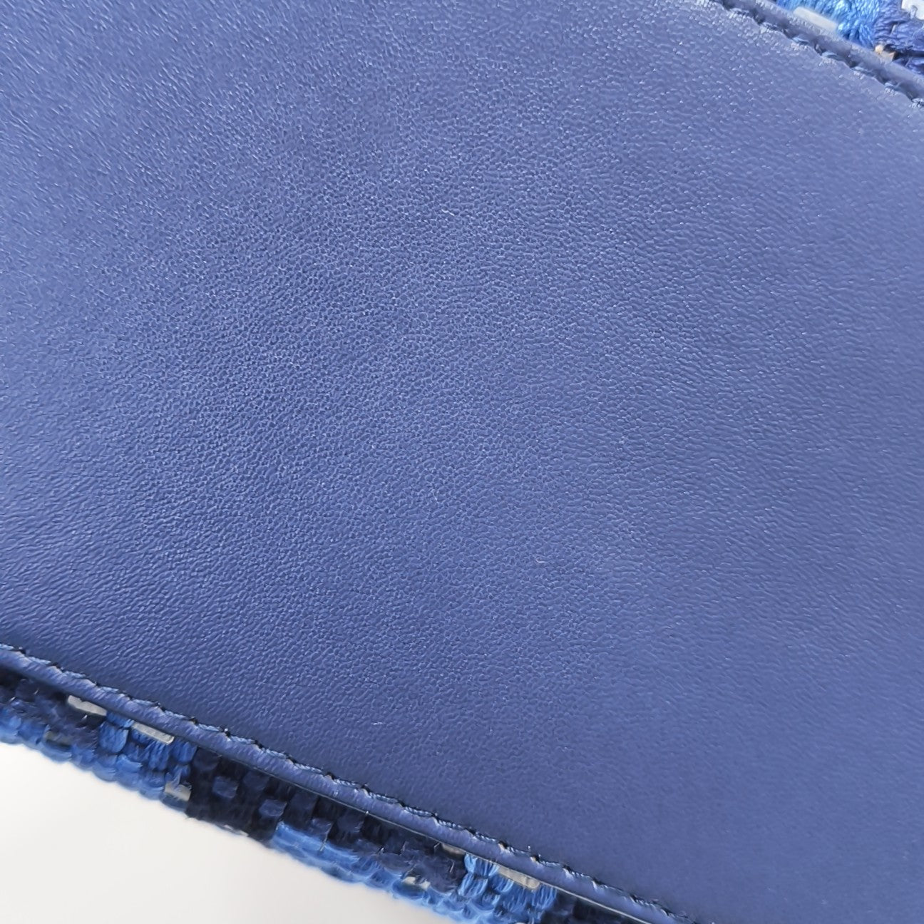 Lady Dior Medium Fabric Blue