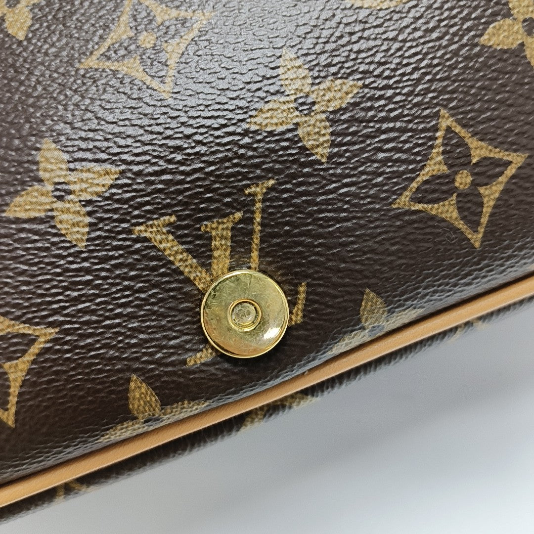 DIANE Monogram Coated Canvas Brown