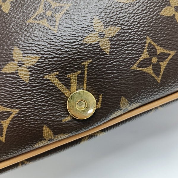 DIANE Monogram Coated Canvas Brown