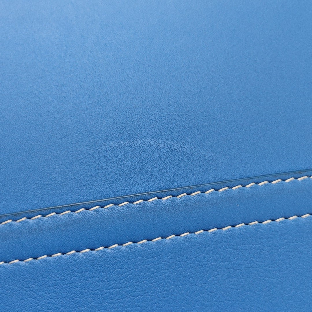 Calfskin Tote Bag Mini Blue