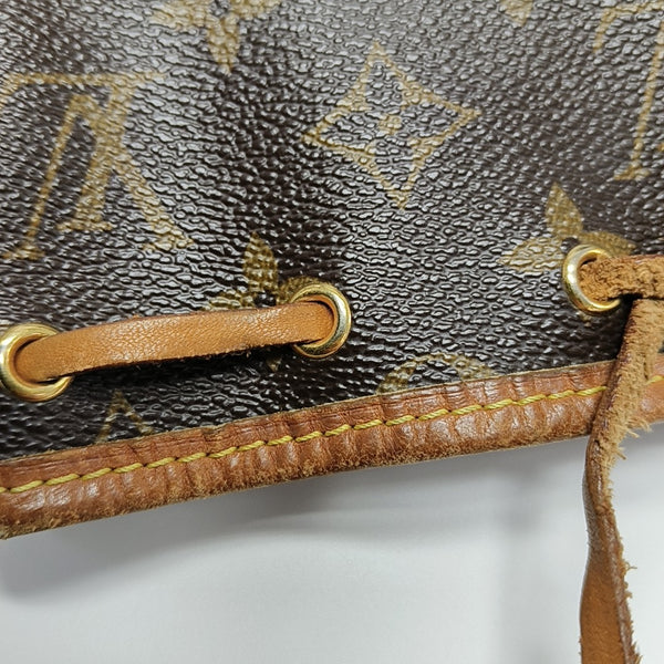NÉONOÉ Nano Monogram Coated Canvas Brown
