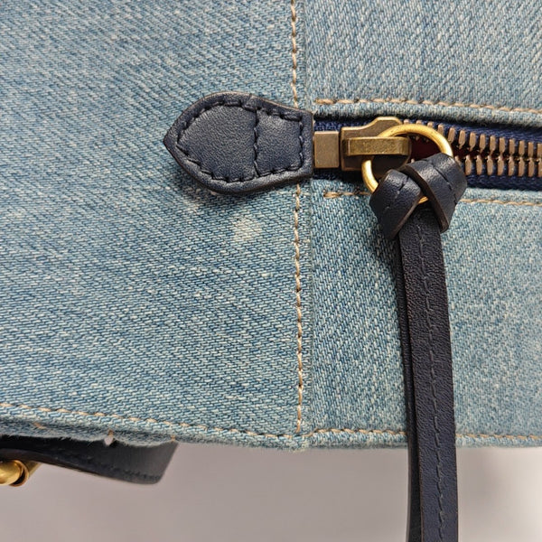 GG Marmont Small Quilted Denim Blue