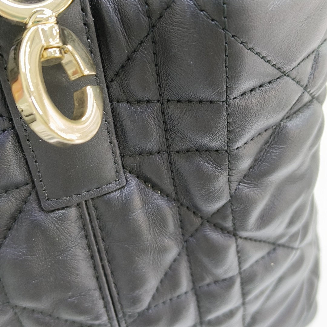 Toujours Medium Cannage Calfskin Black