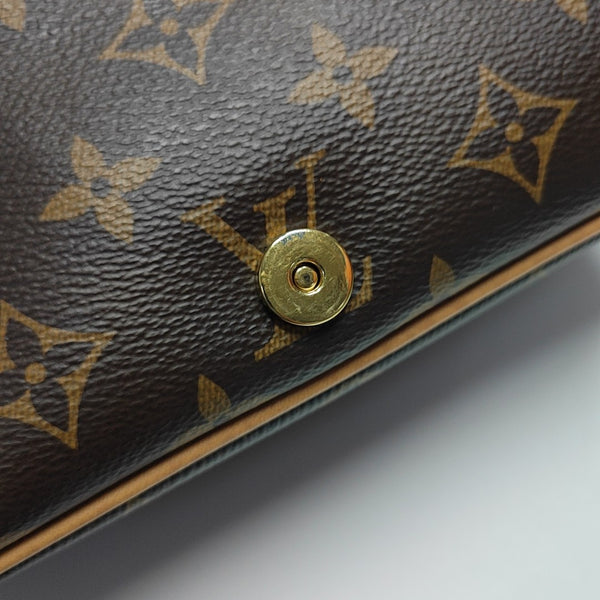 DIANE Monogram Coated Canvas Brown