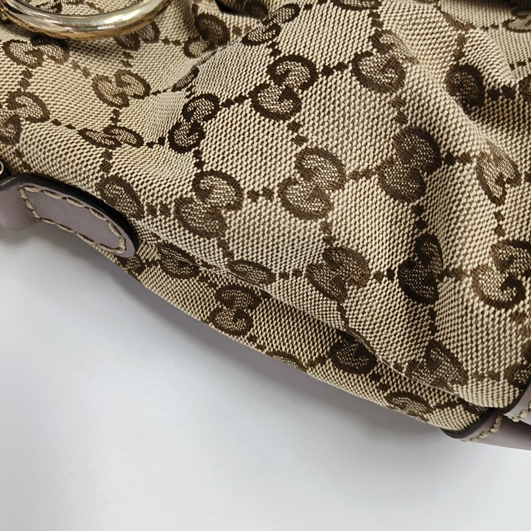 Sukey Monogram Canvas Beige