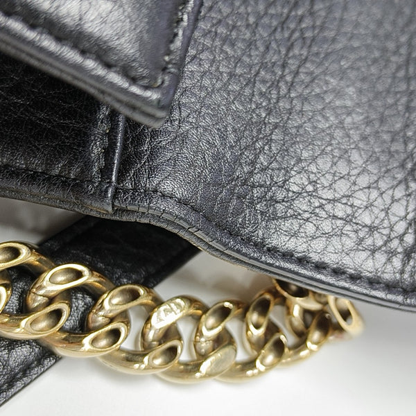 Diorama Medium Cannage Calfskin Black