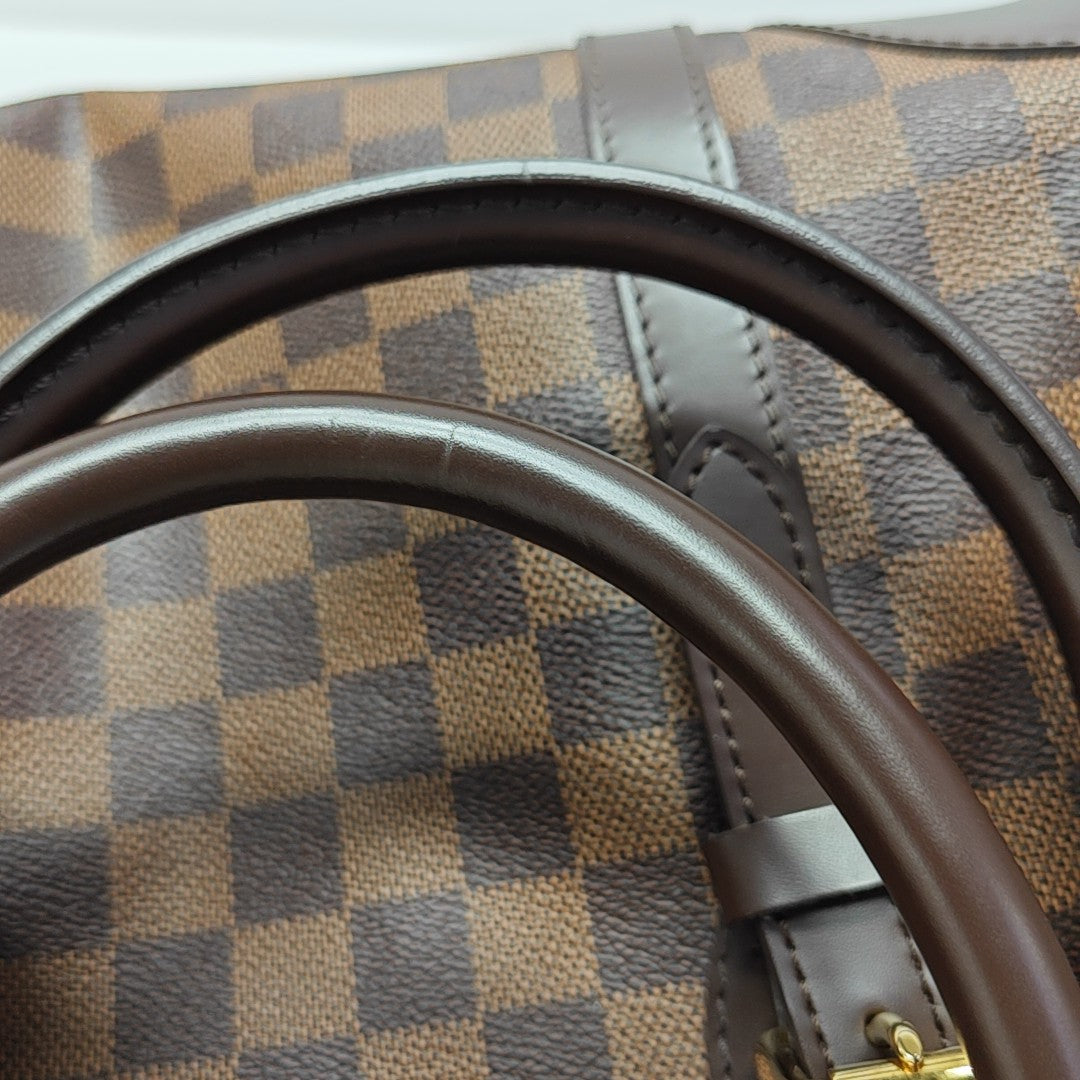 BERKELEY Damier Ebene Coated Canvas Brown