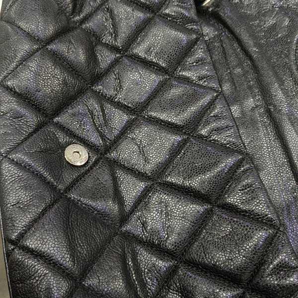 Quilted Grained Calfskin Black